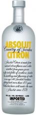 Absolut - Citron Vodka 0 (1000)